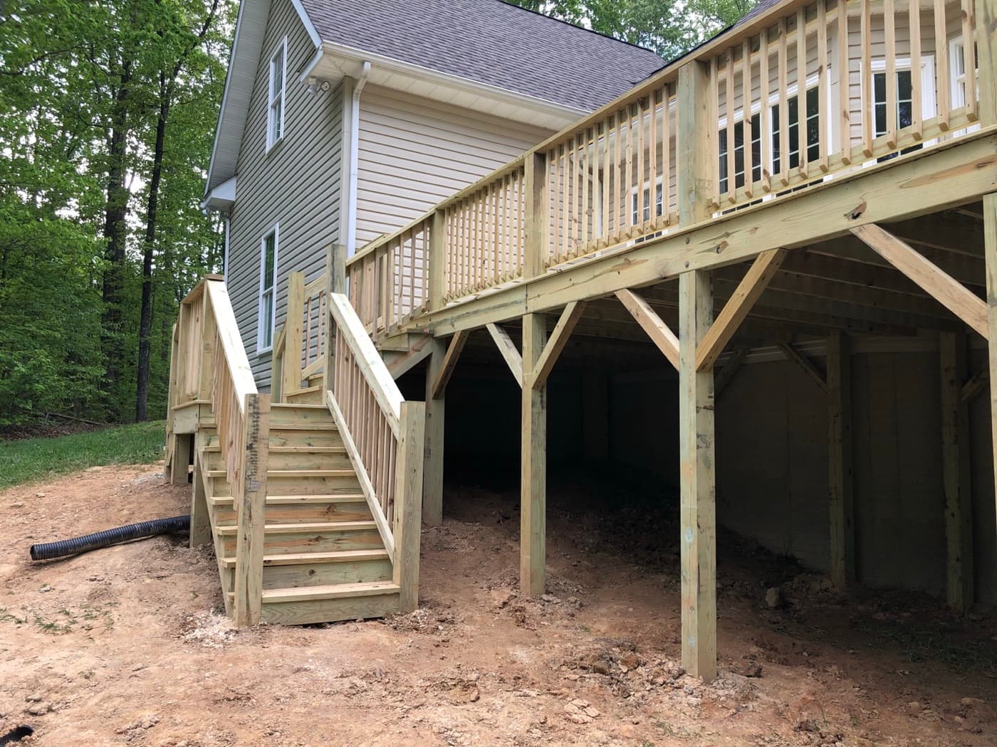 Elevated deck