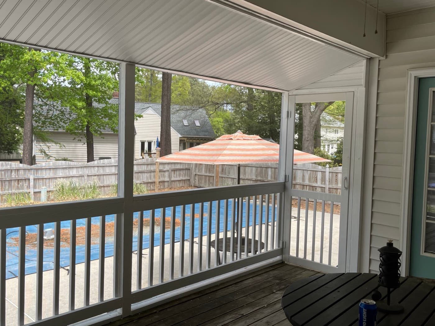 Screened porch